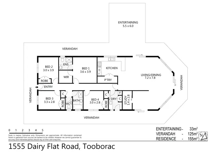 Floorplan of Homely rural property listing, 1555 Dairy Flat Road, Tooborac VIC 3522