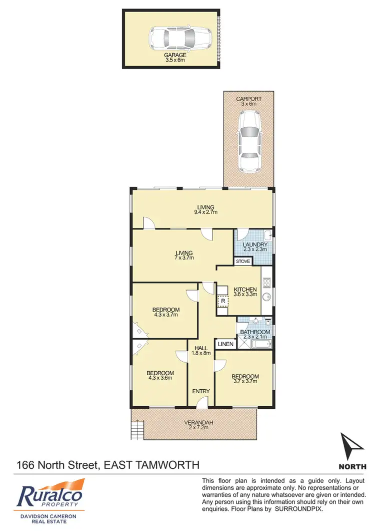 Floorplan of Homely house listing, 166 North Street, Tamworth NSW 2340