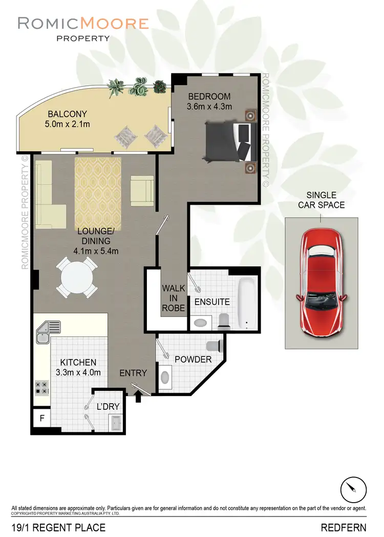 Floorplan of Homely apartment listing, 19/1 Regent Place, Redfern NSW 2016