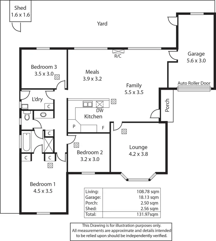 Floorplan of Homely house listing, 1D Young Terrace, Evanston Gardens SA 5116