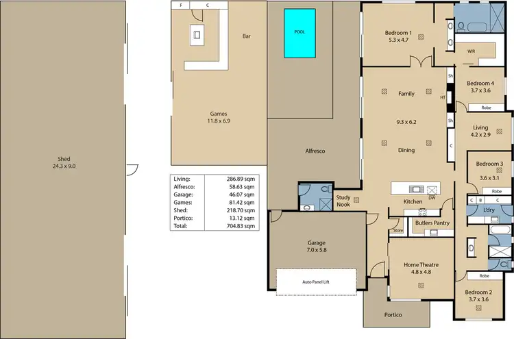 Floorplan of Homely house listing, 16 Milbourne Court, Lewiston SA 5501