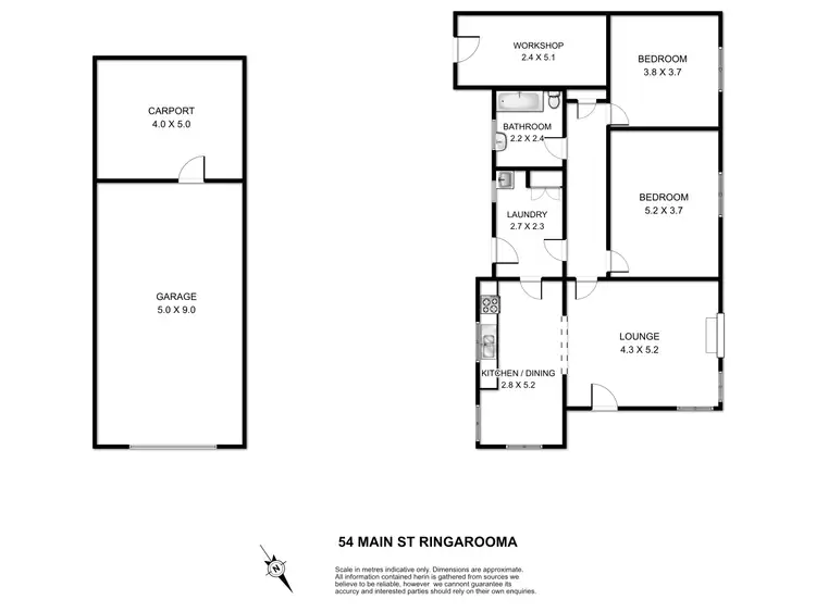 Floorplan of Homely house listing, 54 Main Street, Ringarooma TAS 7263