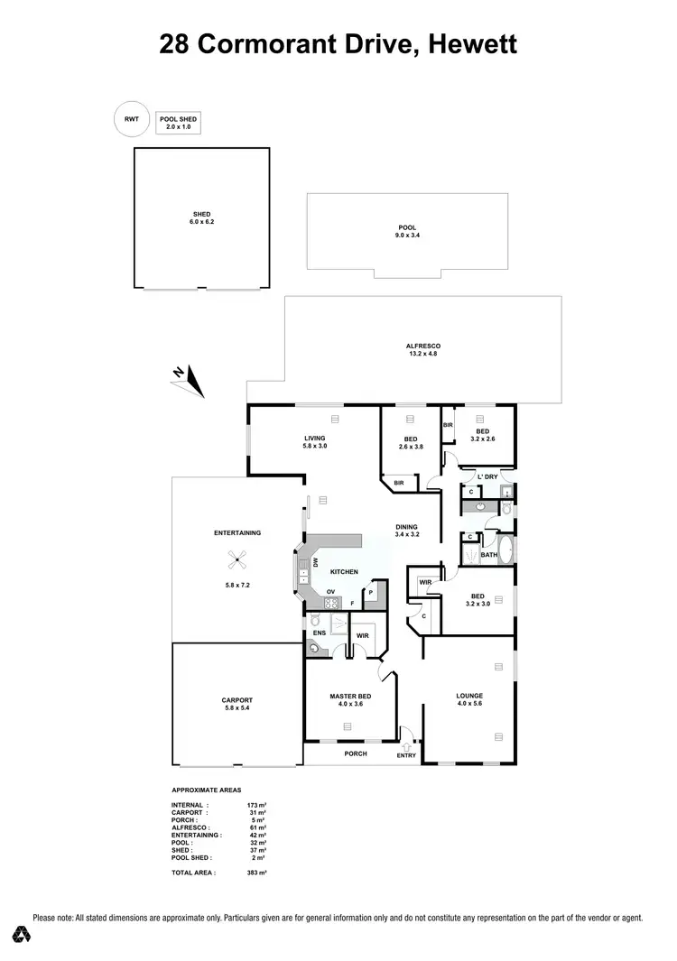 Floorplan of Homely house listing, 28 Cormorant Drive, Hewett SA 5118