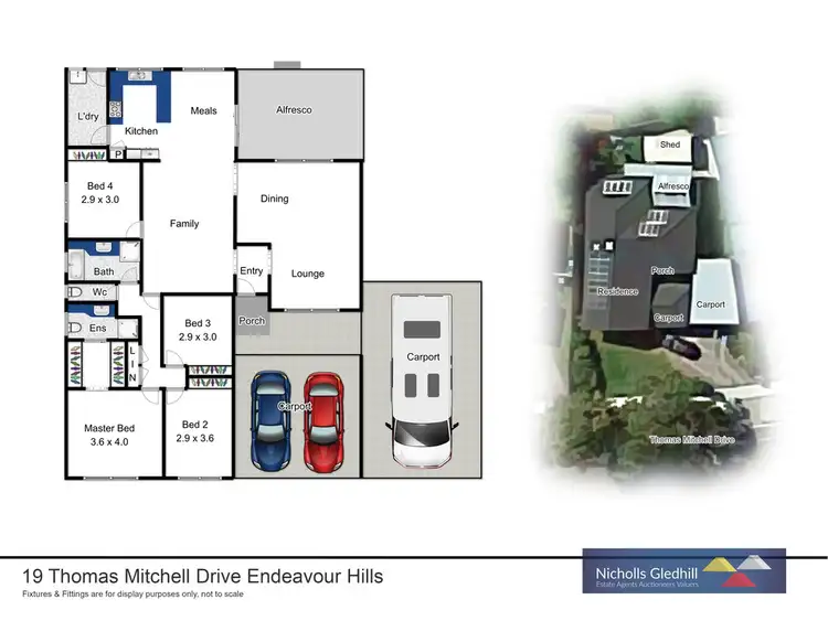 Floorplan of Homely house listing, 19 THOMAS MITCHELL DRIVE, Endeavour Hills VIC 3802