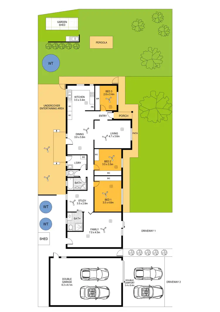 Floorplan of Homely house listing, 17 Ives Crescent, Mccracken SA 5211