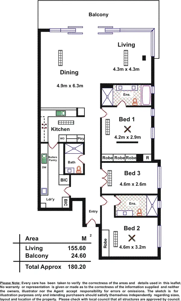 Floorplan of Homely apartment listing, 510/145 Brebner Drive, West Lakes SA 5021
