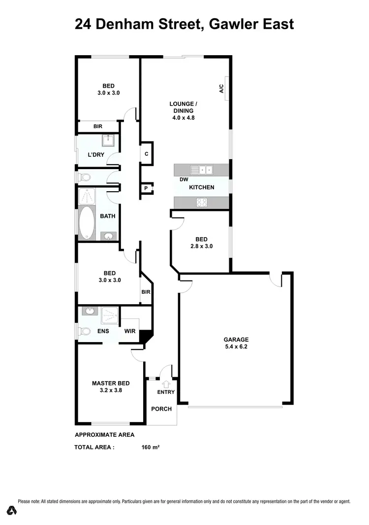 Floorplan of Homely house listing, 24 Denham Street, Gawler East SA 5118