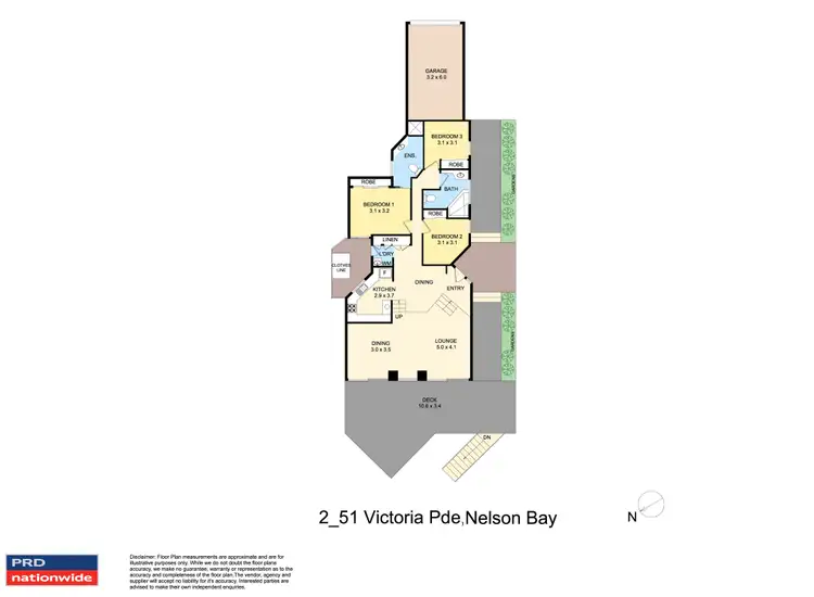 Floorplan of Homely unit listing, 2/51 Victoria Parade, Nelson Bay NSW 2315