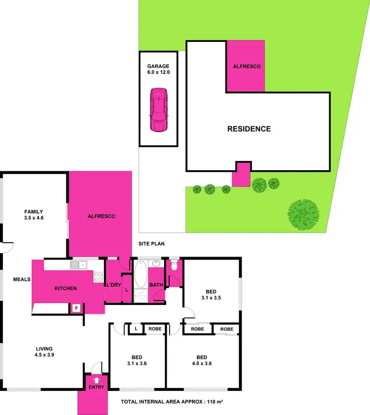 Floorplan of Homely house listing, 3 Gatling Court, Corio VIC 3214