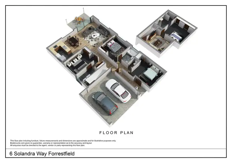 Floorplan of Homely house listing, 6 Solandra Way, Forrestfield WA 6058