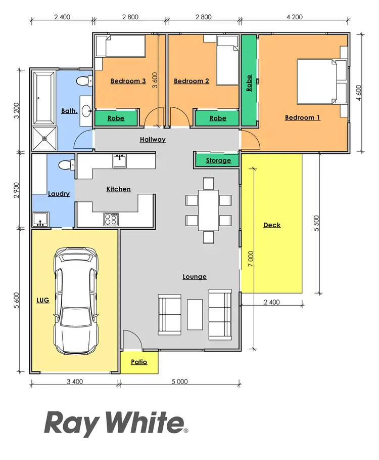 Floorplan of Homely semi-detached listing, 2/11A King Street, Cundletown NSW 2430