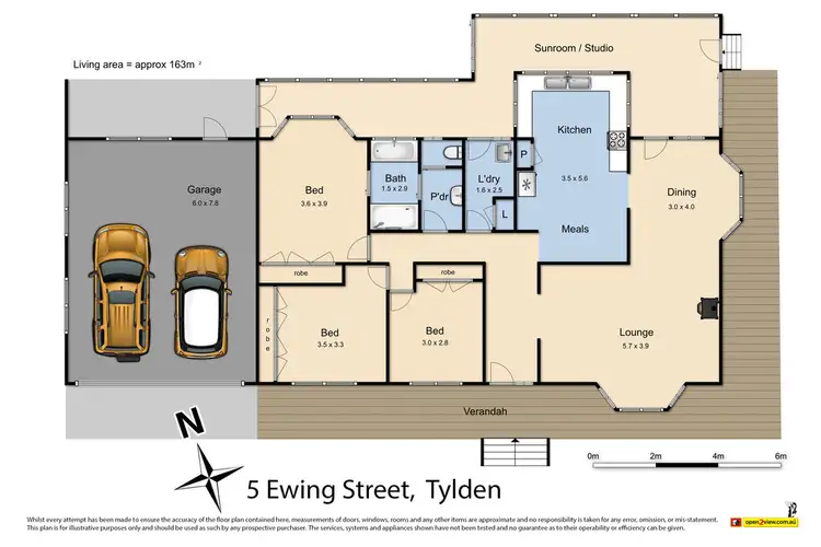 Floorplan of Homely house listing, 5 Ewing Street, Tylden VIC 3444