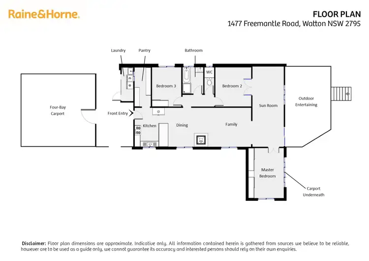Floorplan of Homely rural property listing, 1477 Freemantle Road, Watton NSW 2795