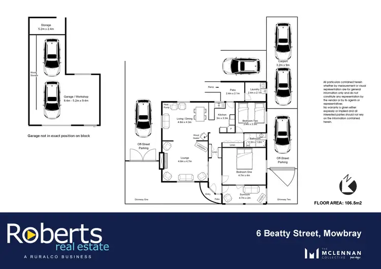 Floorplan of Homely house listing, 6 Beatty Street, Mowbray TAS 7248