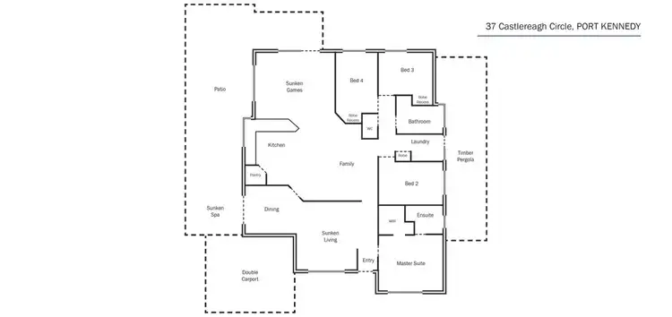 Floorplan of Homely house listing, 37 Castlereagh Circle, Port Kennedy WA 6172