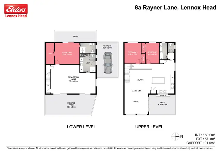 Floorplan of Homely house listing, 8A Rayner Lane, Lennox Head NSW 2478