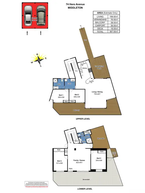 Floorplan of Homely house listing, 74 Hero Avenue, Middleton SA 5213