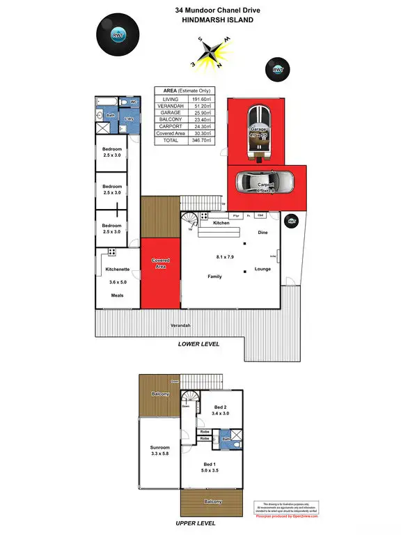 Floorplan of Homely house listing, Lot 83 (34) Mundoo Channel Drive, Hindmarsh Island SA 5214