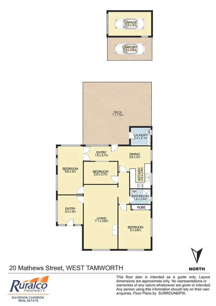 Floorplan of Homely house listing, 20 Mathews Street, Tamworth NSW 2340
