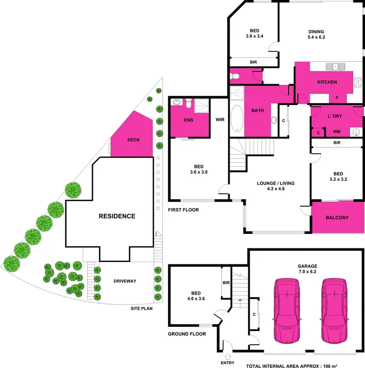 Floorplan of Homely house listing, 2/21 Waurnvale Drive, Belmont VIC 3216