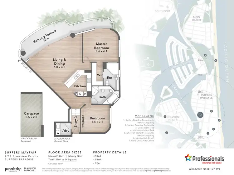 Floorplan of Homely unit listing, 4/19 Riverview Parade, Surfers Paradise QLD 4217