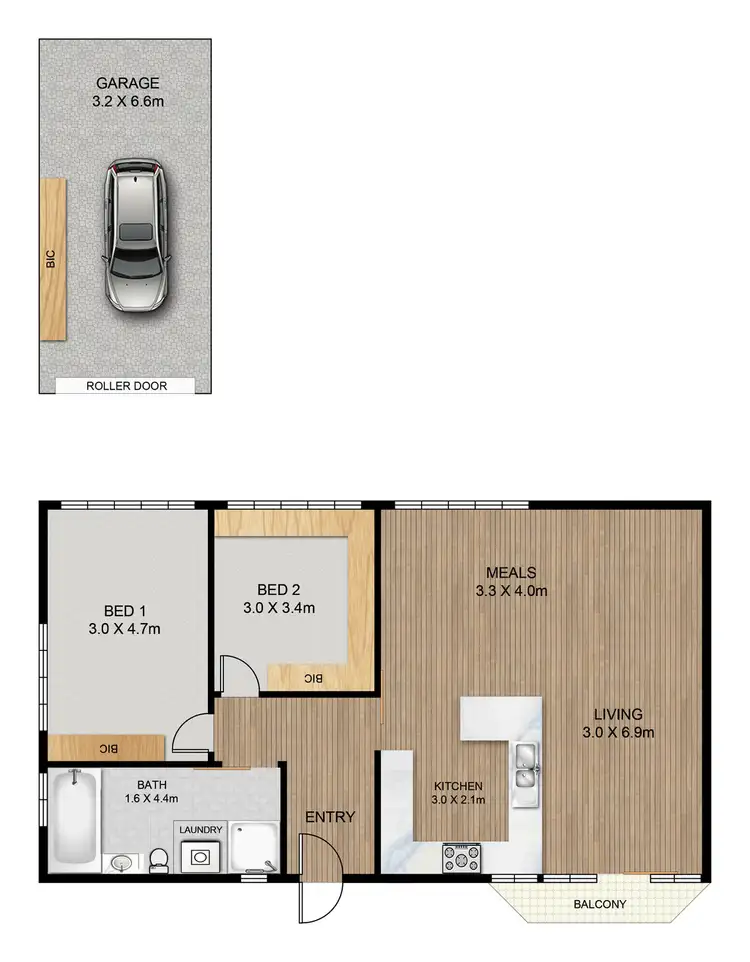 Floorplan of Homely unit listing, 4/41 South Esplanade, Glenelg South SA 5045