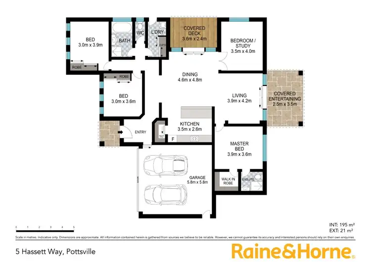 Floorplan of Homely house listing, 5 Hassett Drive, Pottsville NSW 2489