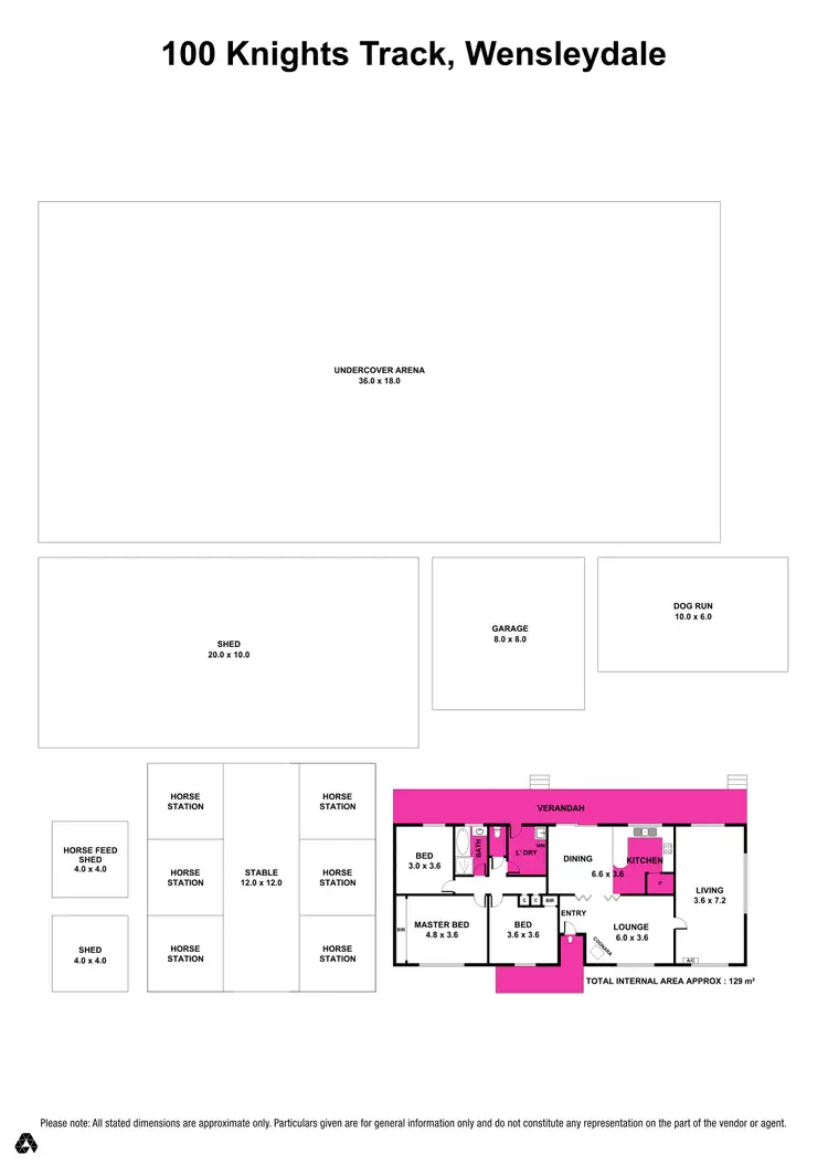 Floorplan of Homely house listing, 100 Knights Track, Wensleydale VIC 3241
