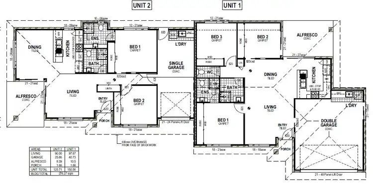 Floorplan of Homely semi-detached listing, 2/37 Sanctuary Drive, Cranley QLD 4350