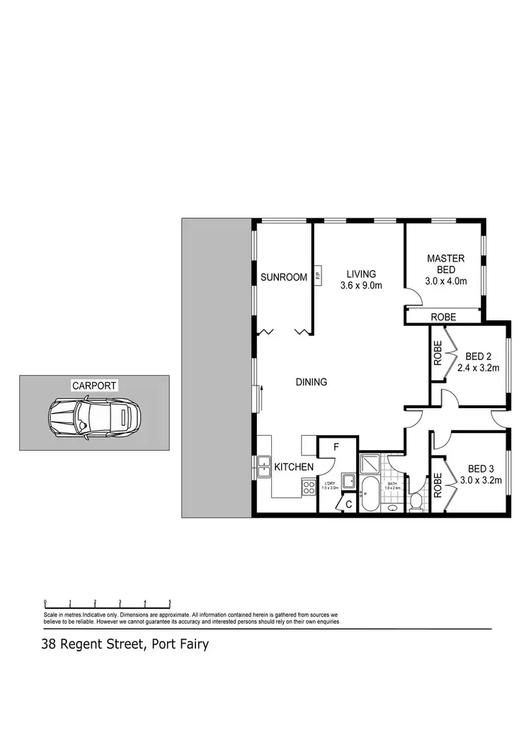 Floorplan of Homely house listing, 38 Regent Street, Port Fairy VIC 3284