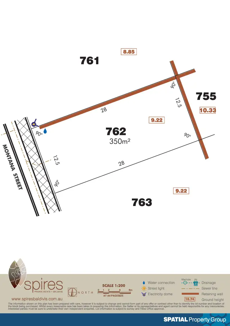 Floorplan of Homely land listing, Lot 762 Montana Street, Baldivis WA 6171