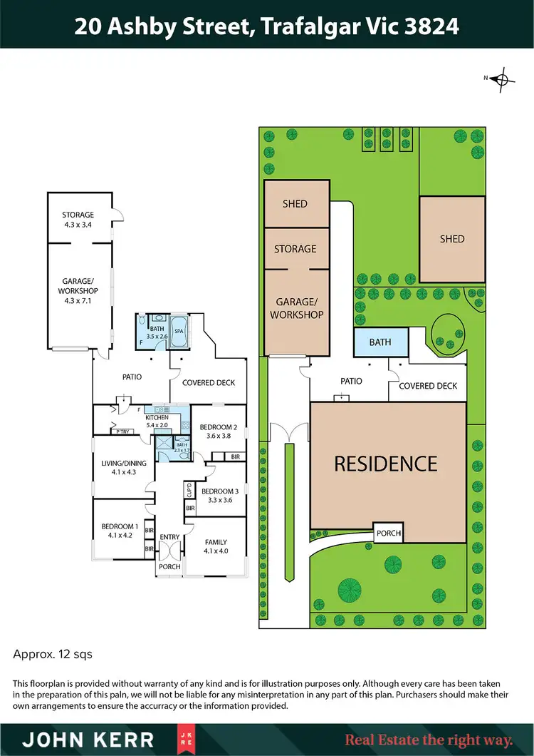 Floorplan of Homely house listing, 20 Ashby Street, Trafalgar VIC 3824