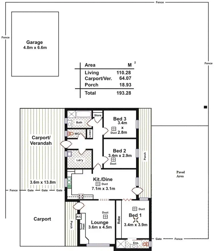 Floorplan of Homely house listing, 10 Uranbo Street, Salisbury North SA 5108