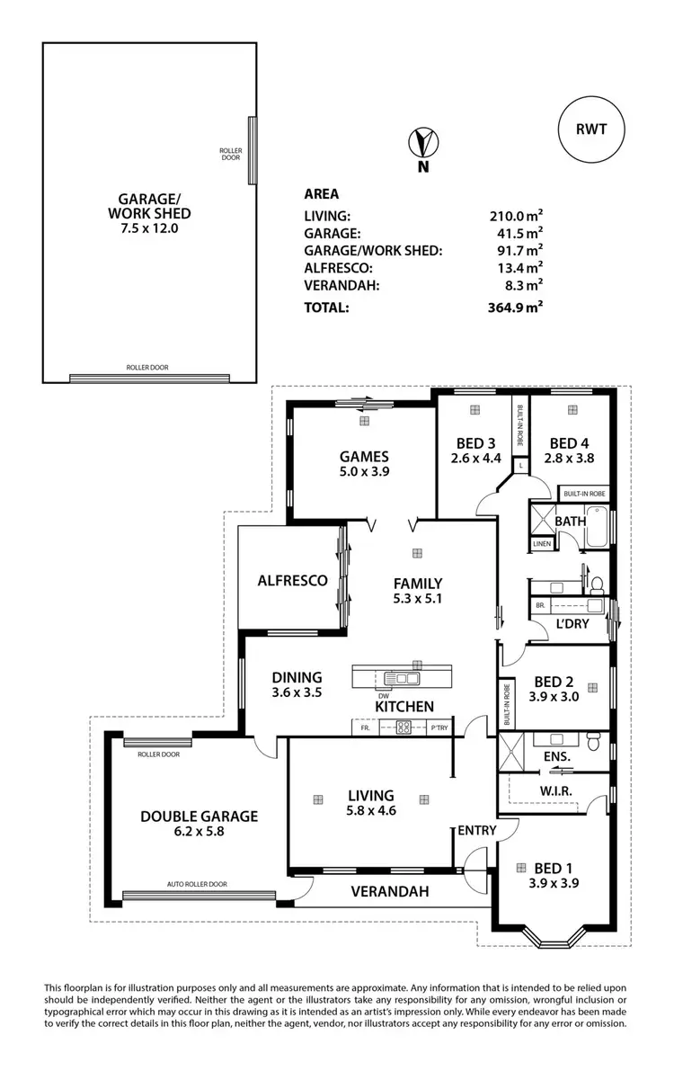 Floorplan of Homely house listing, 15 Davey Street, Strathalbyn SA 5255