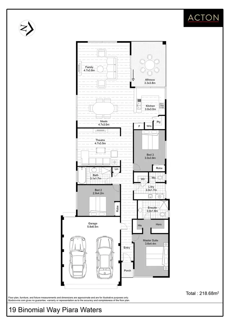 Floorplan of Homely house listing, 19 Binomial Way, Piara Waters WA 6112