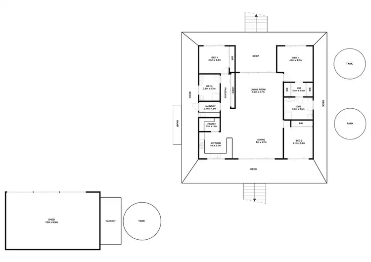 Floorplan of Homely house listing, 58-92 Katies Lane, Wangary SA 5607