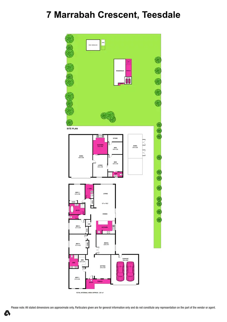 Floorplan of Homely house listing, 7 Marrabah Crescent, Teesdale VIC 3328