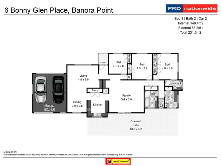 Floorplan of Homely house listing, 6 Bonny Glen Place, Banora Point NSW 2486