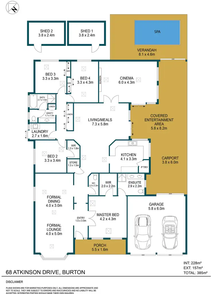 Floorplan of Homely house listing, 68 Atkinson Drive, Burton SA 5110