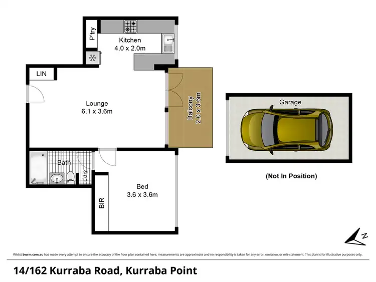 Floorplan of Homely apartment listing, 14/162 Kurraba Road, Neutral Bay NSW 2089