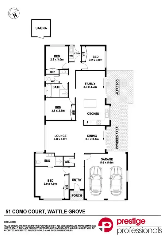 Floorplan of Homely house listing, 51 Como Court, Wattle Grove NSW 2173