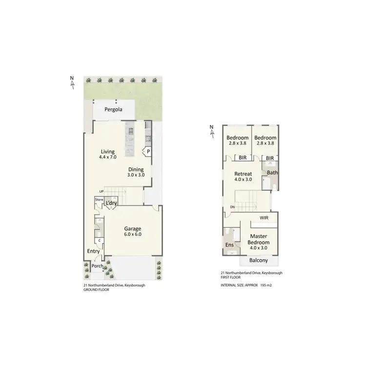 Floorplan of Homely house listing, 21 Northumberland Drive, Keysborough VIC 3173