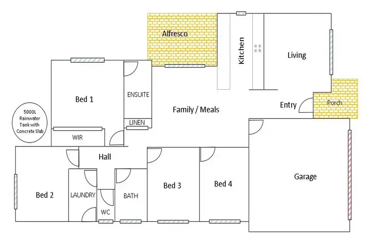 Floorplan of Homely house listing, Address available on request
