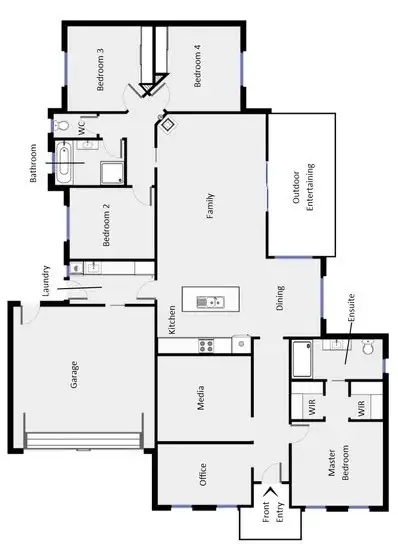 Floorplan of Homely house listing, 16 Amber Close, Kelso NSW 2795