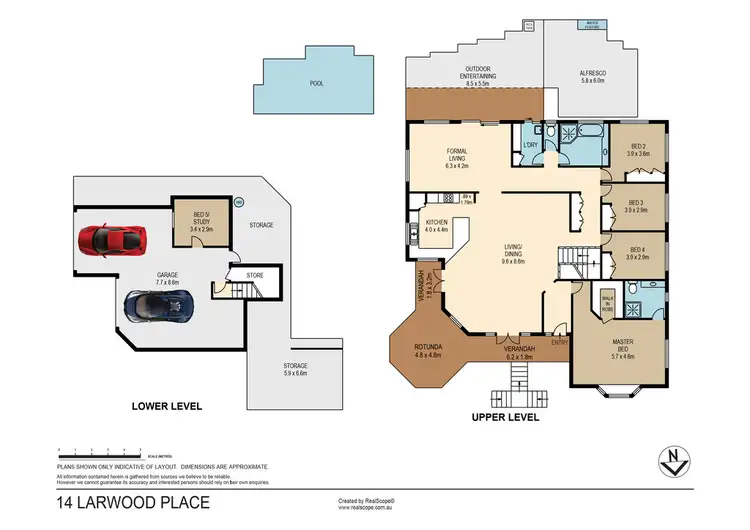 Floorplan of Homely house listing, 14 Larwood Place, Ferny Hills QLD 4055