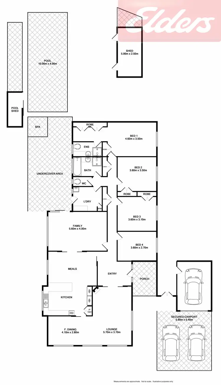Floorplan of Homely house listing, 8 Sans Souci Drive, Wodonga VIC 3690