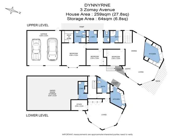 Floorplan of Homely house listing, 3 Zomay Avenue, Dynnyrne TAS 7005