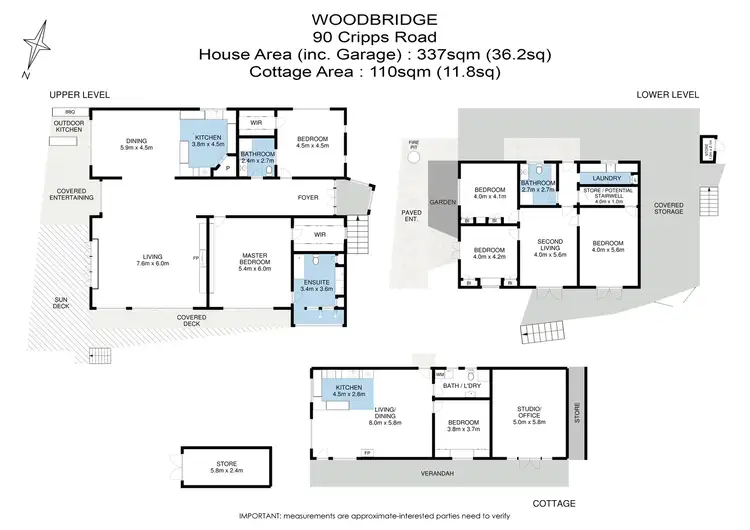 Floorplan of Homely house listing, 90 Cripps Road, Woodbridge TAS 7162