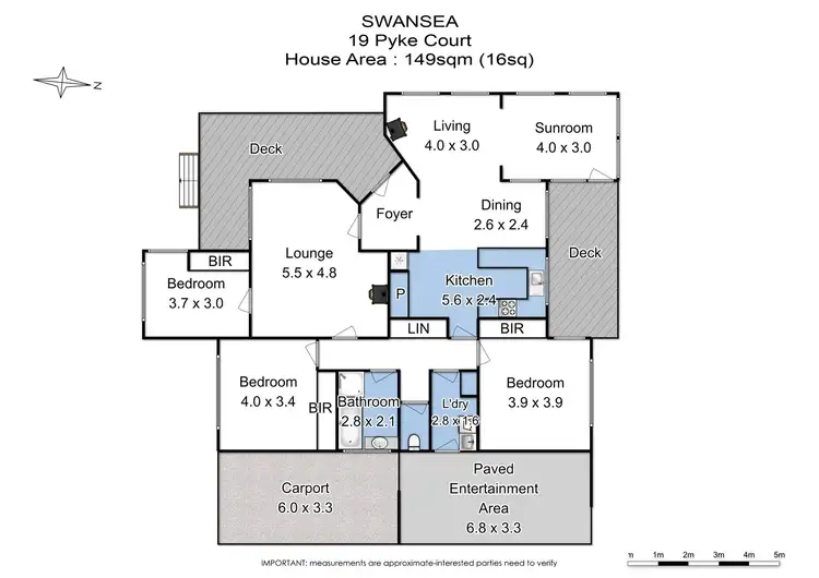 Floorplan of Homely house listing, 16 Pyke Court, Swansea TAS 7190