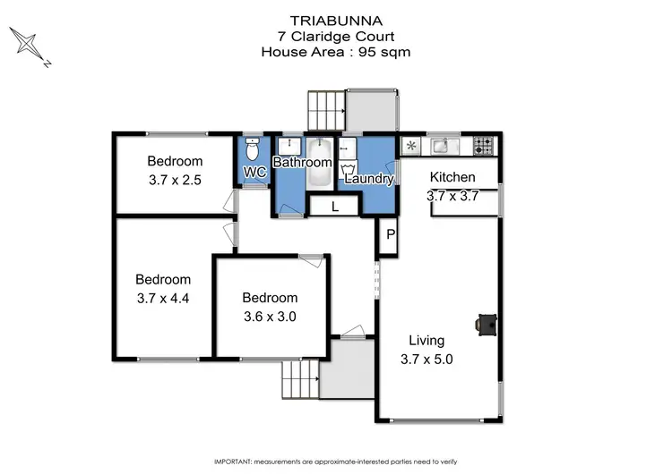 Floorplan of Homely house listing, 7 Claridge Court, Triabunna TAS 7190